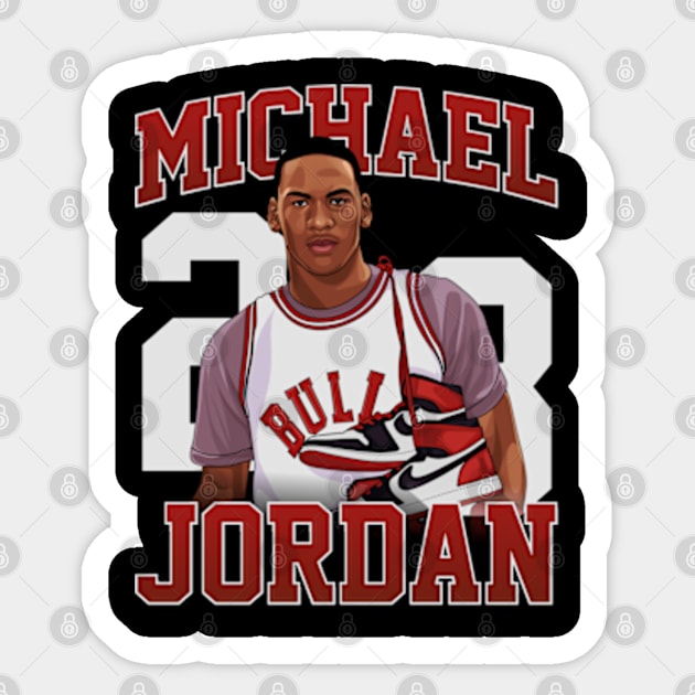 Michael jordan Basketball Legend Sticker by Litaru